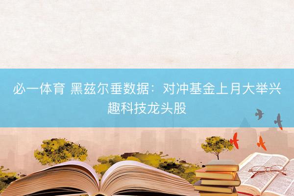必一体育 黑兹尔垂数据：对冲基金上月大举兴趣科技龙头股