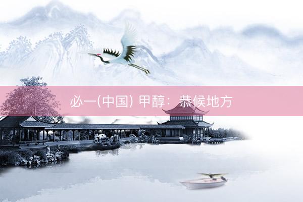 必一(中国) 甲醇：恭候地方