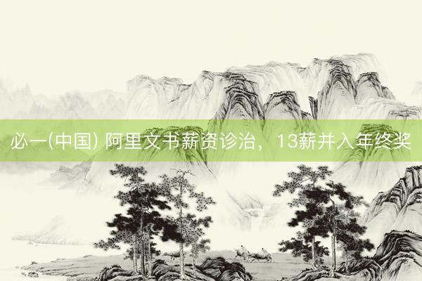 必一(中国) 阿里文书薪资诊治，13薪并入年终奖