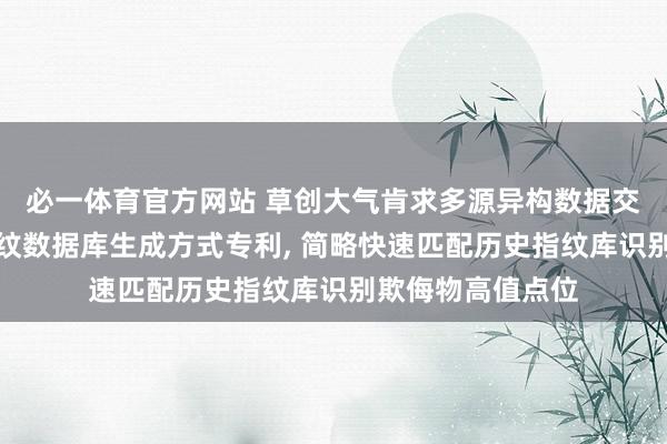 必一体育官方网站 草创大气肯求多源异构数据交融的大气欺侮指纹数据库生成方式专利， 简略快速匹配历史指纹库识别欺侮物高值点位